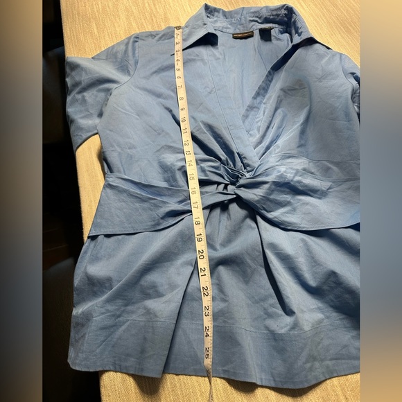 New York and Co Pullover Cross Waist Blouse - Picture 5 of 5